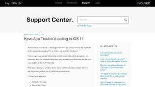 
                            8. Kevo App Troubleshooting In IOS 11 – Baldwin Evolved