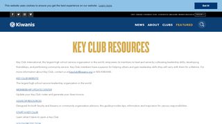 
                            13. Key Club Resources - Kiwanis International