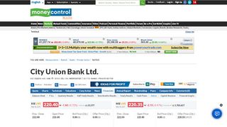 
                            8. Key Financial Ratios of City Union Bank - Moneycontrol