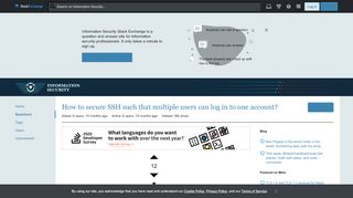 
                            11. key management - How to secure SSH such that multiple users can ...