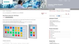
                            10. Key Panel Library for TIA Portal - ID: 63482149 - Industry Support ...