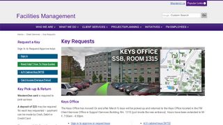 
                            11. Key Requests - Facilities Management - Western University