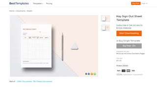 
                            6. Key Sign Out Sheet Template in Word, Excel, Apple Pages, Numbers