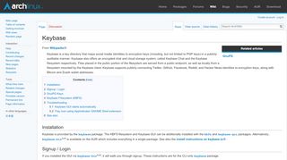 
                            11. Keybase - ArchWiki