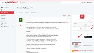 
                            10. keyboard language before login - Windows XP - Tom's Hardware
