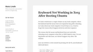 
                            11. Keyboard Not Working in Xorg After Booting Ubuntu – Mats Lindh