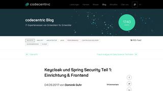 
                            5. Keycloak und Spring Security Teil 1: Einrichtung & Frontend ...