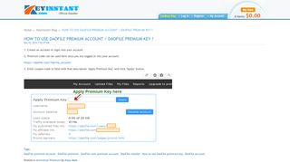 
                            12. KeyInstant Blog - HOW TO USE DAOFILE PREMIUM ACCOUNT ...