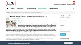 
                            8. keymail lanciert LOCme - das neue Vergissmeinnicht 2.0 ...