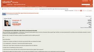 
                            1. Keyring passwords visible after login without second password ...