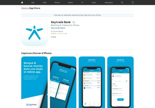 
                            10. Keytrade Bank dans l'App Store - iTunes - Apple