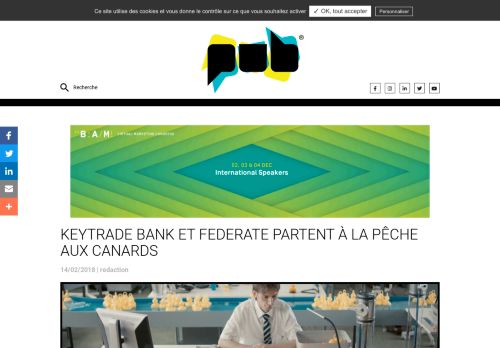 
                            3. Keytrade Bank et Federate partent à la pêche aux canards - PUB.be