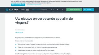 
                            2. Keytrade Bank | Uw nieuwe en verbeterde app al in de vingers?