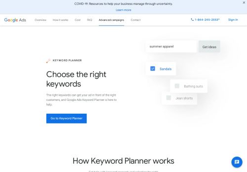 
                            7. Keyword Research & Strategy with Keyword Planner - Google Ads