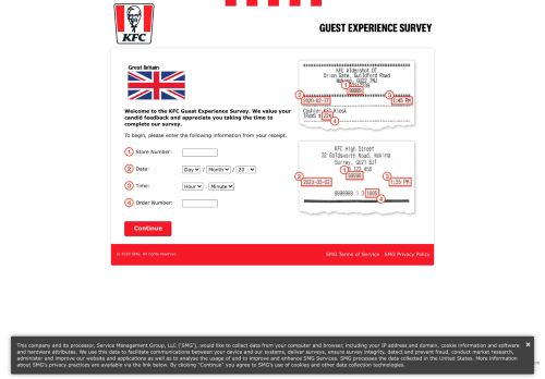 
                            6. KFC Great Britain Guest Experience Survey - Welcome