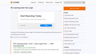 
                            7. Kfc Learning Zone Yum Login