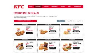 
                            2. KFC NZ | Chicken Coupons & Deals