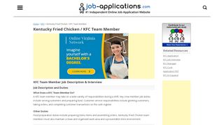 
                            11. KFC Team Member - Salary and Job Description - Job ...