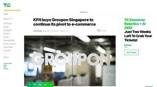 
                            12. KFit buys Groupon Singapore to continue its pivot to e-commerce ...