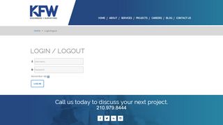 
                            10. KFW Engineers + Surveying - Login/logout