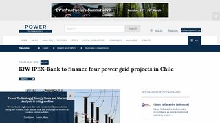 
                            13. KfW IPEX-Bank to finance four power grid projects in Chile