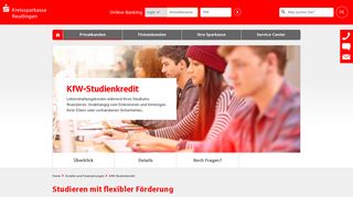 
                            6. KfW-Studienkredit - Kreissparkasse Reutlingen