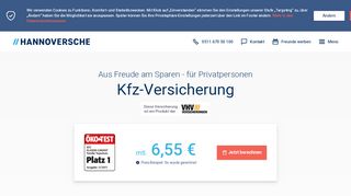 
                            8. Kfz-Versicherung - Autoversicherung | Hannoversche