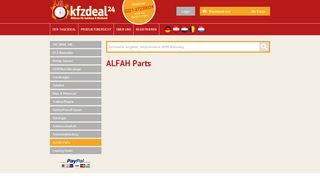 
                            8. KfzDeal24 : Shop : ALFAH Parts