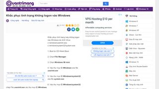 
                            8. Khắc phục tình trạng không logon vào Windows - Quantrimang.com