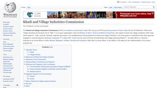 
                            9. Khadi and Village Industries Commission - Wikipedia