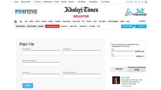 
                            2. Khaleej Times - Register