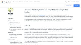 
                            12. Khan Academy: Focusing on the Student | Google Cloud