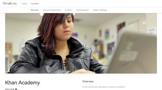 
                            10. Khan Academy – Google.org