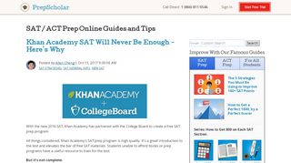 
                            7. Khan Academy SAT Will Never Be Enough — Here's Why