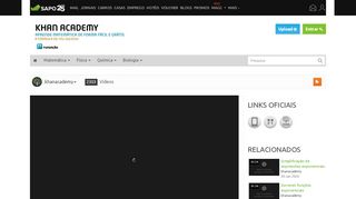 
                            13. khanacademy - SAPO Vídeos