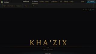 
                            5. Kha'Zix - Champions - Universe of League of Legends