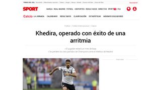 
                            13. Khedira, operado con éxito de una arritmia - Sport