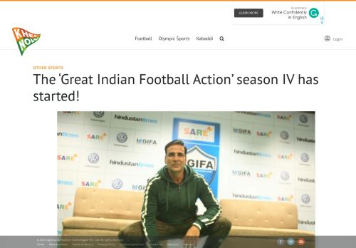 
                            6. Khel Now - The 'Great Indian Football Action' season IV has started ...
