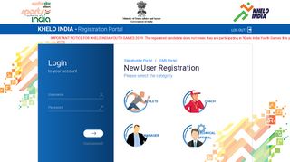 
                            9. Khelo India - Registration Portal LOG OUT IMPORTANT NOTICE FOR ...