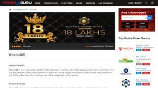 
                            10. Khelo365.com Online Poker Room India, Play Online Poker India ...