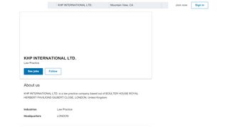 
                            4. KHP INTERNATIONAL LTD. | LinkedIn