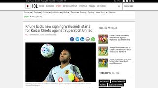 
                            13. Khune back, new signing Walusimbi starts for Kaizer Chiefs against ...