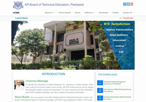 
                            8. Khyber Pakhtunkhwa Board of Technical Education