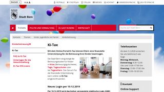 
                            3. Ki-Tax — Stadt Bern