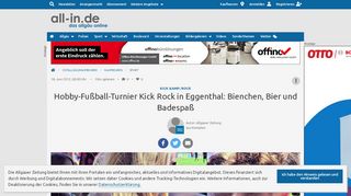 
                            5. Kick & Rock: Hobby-Fußball-Turnier Kick Rock in Eggenthal ...