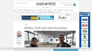 
                            10. Kickbox-Profi will Lohrer fit machen - Main-Post