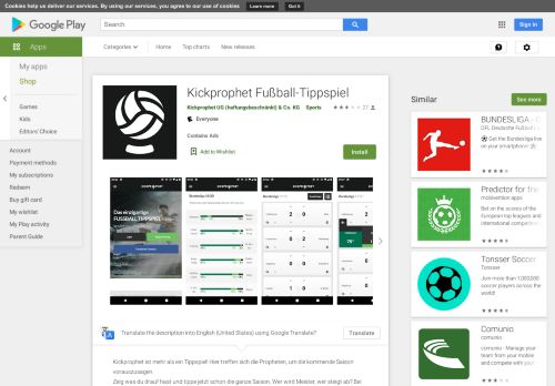 
                            11. Kickprophet Fußball-Tippspiel - Apps on Google Play