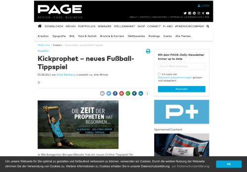 
                            3. Kickprophet – neues Fußball-Tippspiel | PAGE online
