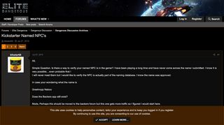 
                            6. Kickstarter Named NPC's - Frontier Forums - Frontier Developments