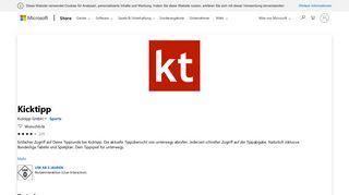 
                            8. Kicktipp beziehen – Microsoft Store de-DE